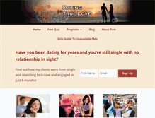 Tablet Screenshot of datingfortruelove.com